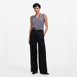 Madewell Harlow  Black Wide-Leg Pants